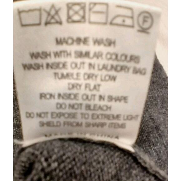 Kallspin Cashmere Wool Sweater Vest Men's Sz L Gray Office Workwear Professional - Picture 9 of 11